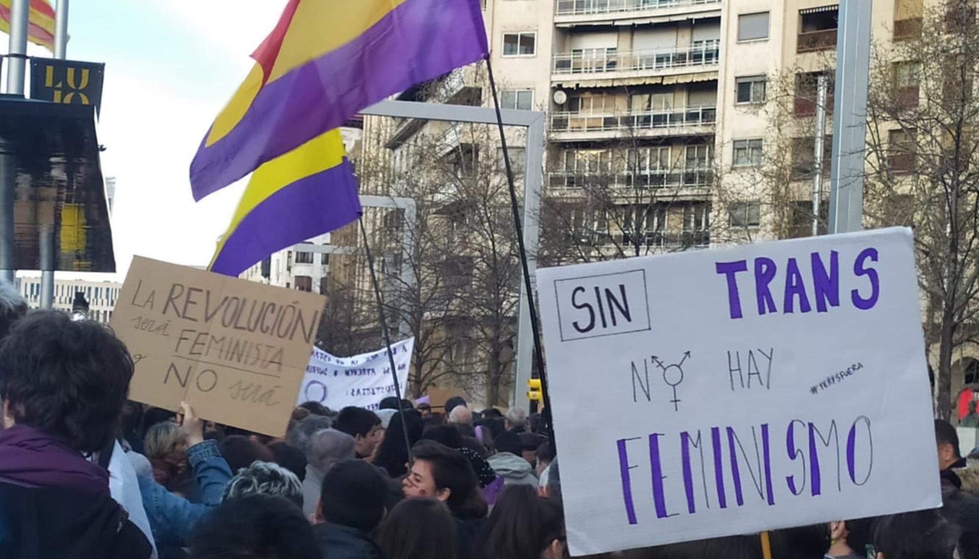 Manifestación del 8M 2020 en Zaragoza